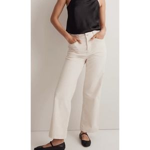 Madewell Emmett 2.0 Wide-Leg Pants in Corduroy Size 28 NWT